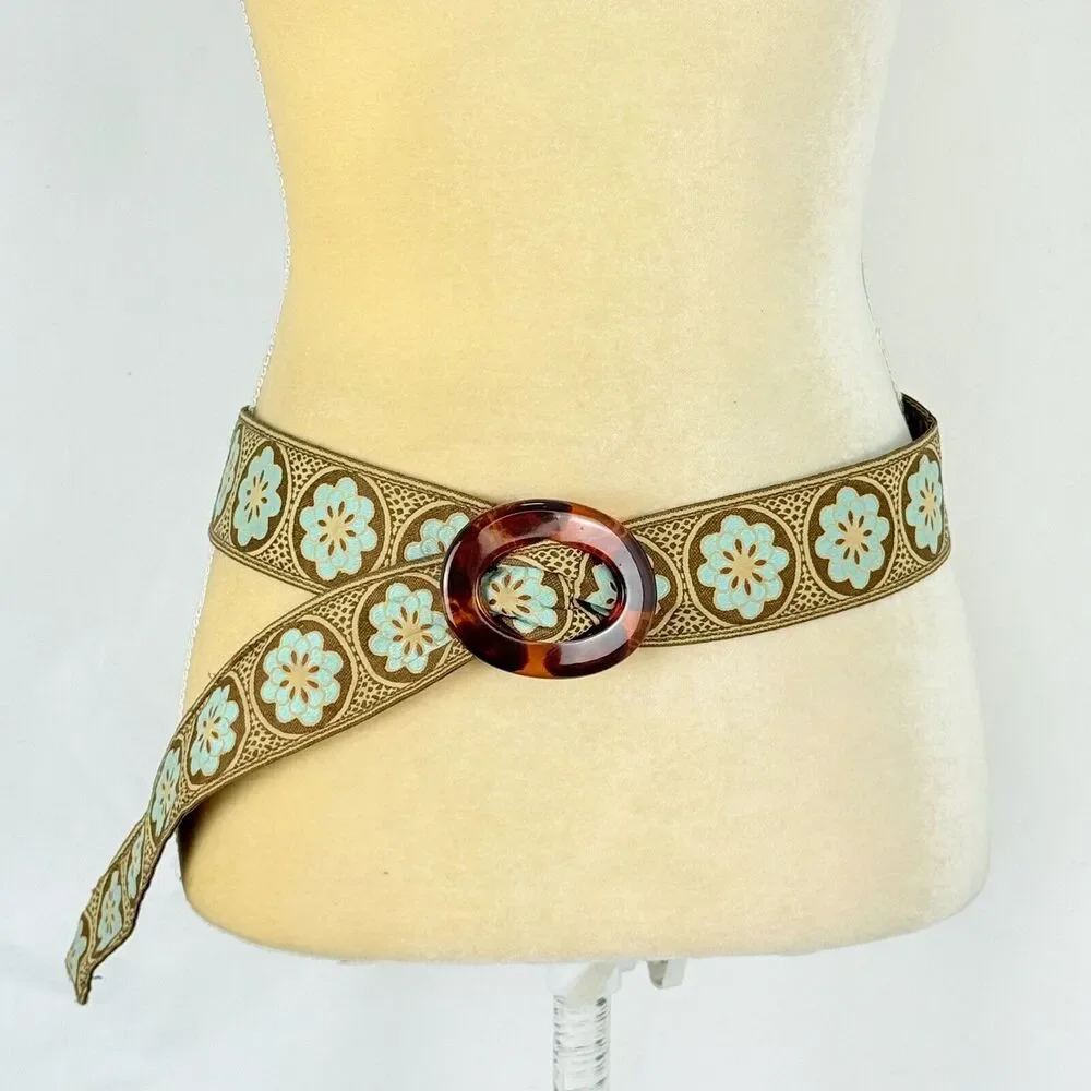 Y2K 2000s New York & Company Belt Women's Size L Bratz Style Fashion Reversible